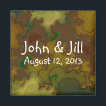 Camo Fractals Wedding Favor Magnet<br><div class="desc">This Camo Fractals Wedding Favor Magnet features my digital art fractal design and is perfect for Camo Weddings,  Country Weddings or Redneck Weddings!</div>