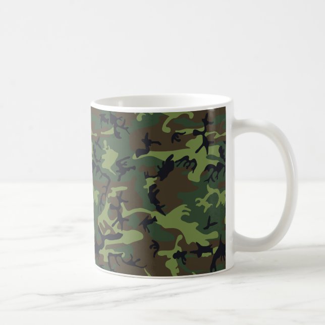 [CAMO-GR-1] Green and brown camo Coffee Mug (Right)