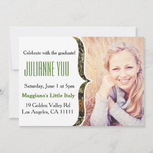 Camo Graduation Party 2015 Personalised Invite