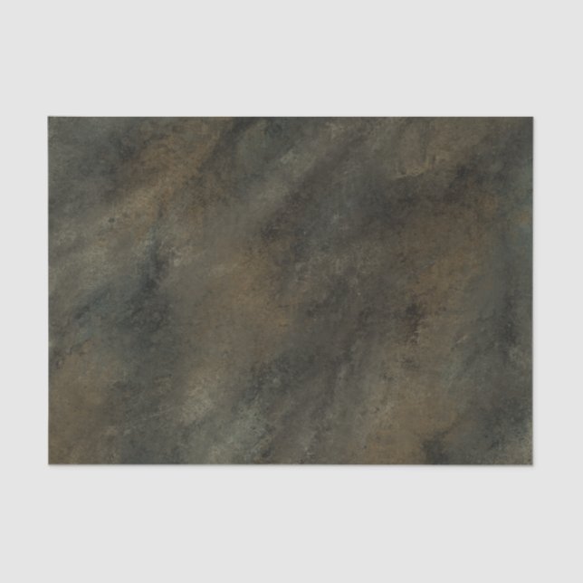 Camo green brown natural trendy camouflage  tissue paper (Front)
