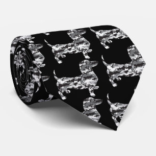 Camo-Grey-Doxie Tie