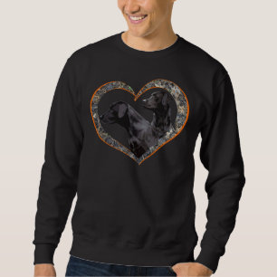 Camo Heart With Hunter Orange Highlights And Labra Sweatshirt