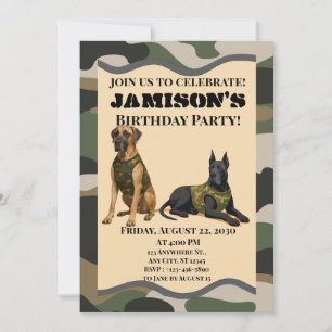 Camo Invitation