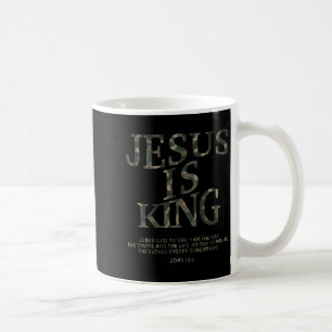 Camo Jesus Is King Shirt Christian Youth Men God S Coffee Mug