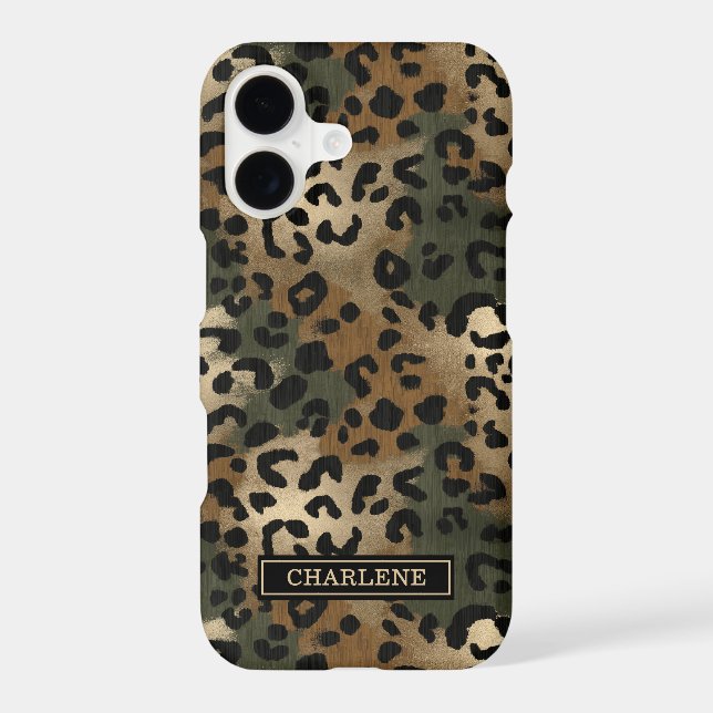 Camo Leopard Print Monogrammed (Back)
