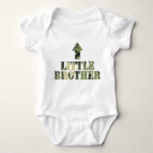 Camo LITTLE Brother shirt / great baby shower idea