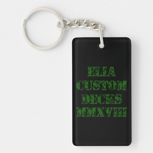 Camo logo keychain (Front)