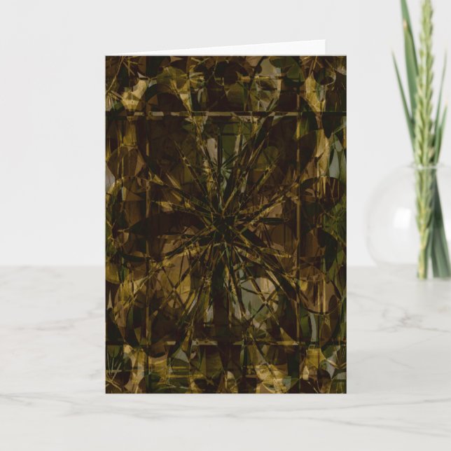 Camo Lover Petal Design Card (Front)