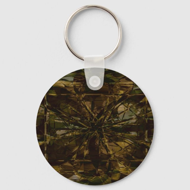 Camo Lover Petal Design Key Ring (Front)