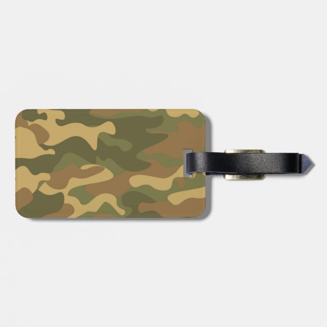 Camo Luggage Tag (Back Horizontal)