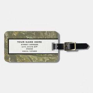 Camo Luggage Tag