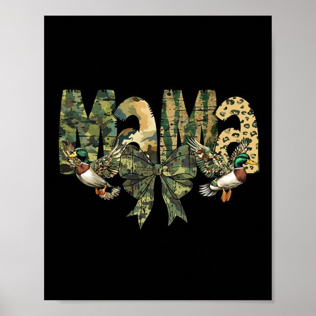 Camo Mama Camouflage Hunting  Poster (Front)