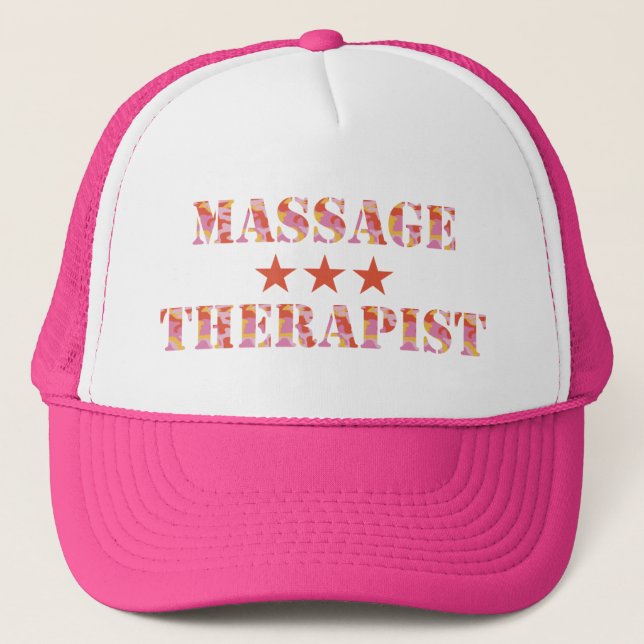 Camo Massage Therapist Hat (Front)