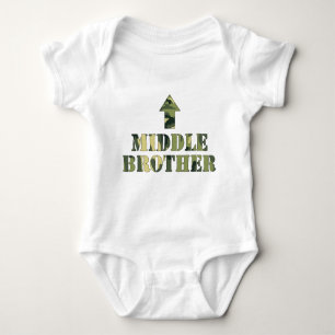 Camo Middle Brother shirt / great baby shower idea