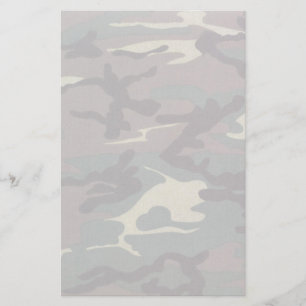 Camo No Lines Stationery
