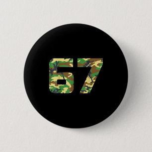 Camo Number 6 7 Funny Meme Costume Six Seven Hunte 6 Cm Round Badge