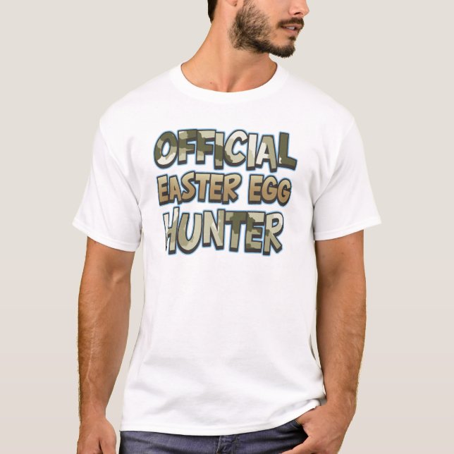 Camo Official Easter Egg Hunter T-Shirt (Front)