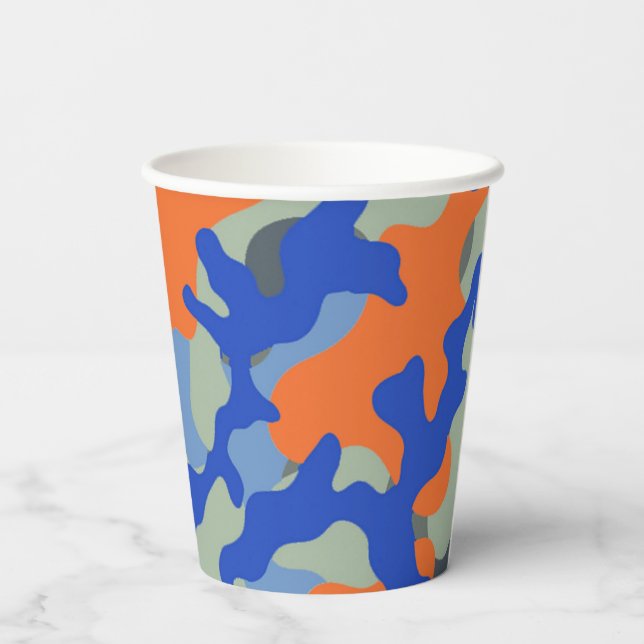 Camo Paper Cup | Dart Party Cup (Back)