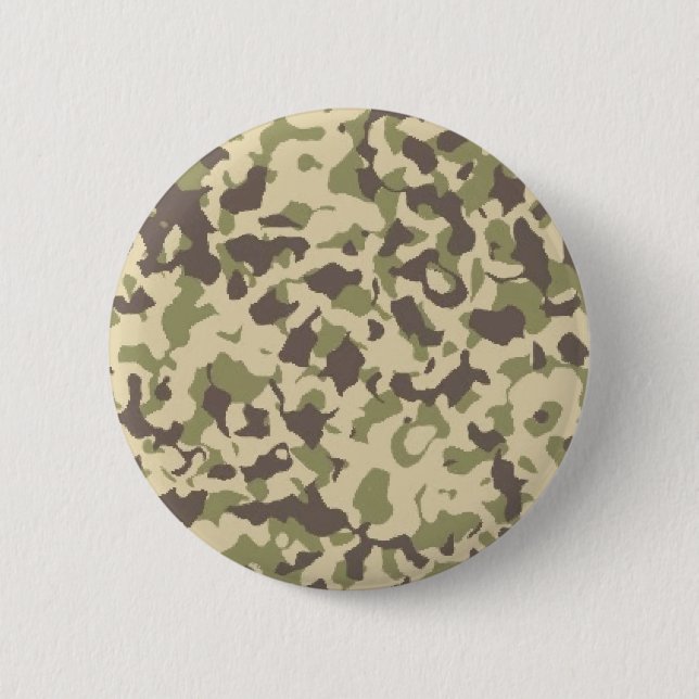 Camo Pattern 6 Cm Round Badge (Front)