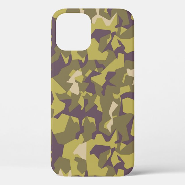 Camo pattern light khaki Case-Mate iPhone case (Back)