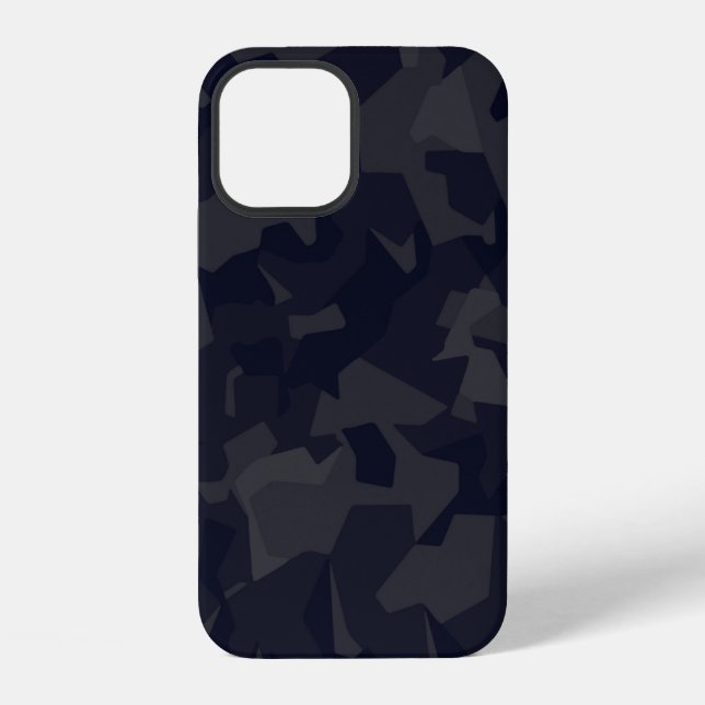 Camo pattern navy iPhone case (Back)