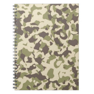 Camo Pattern Spiral Notebook