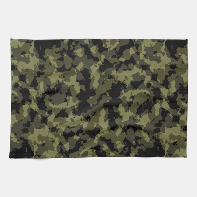 Camo Pattern Tea Towel (Horizontal)
