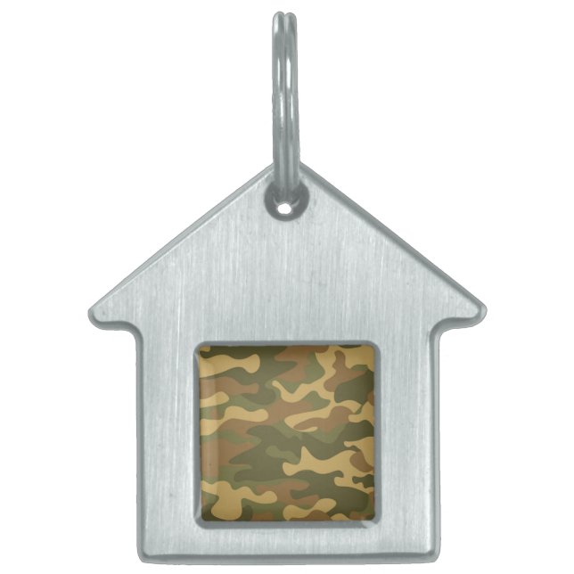 Camo Pet ID Tag (Front)