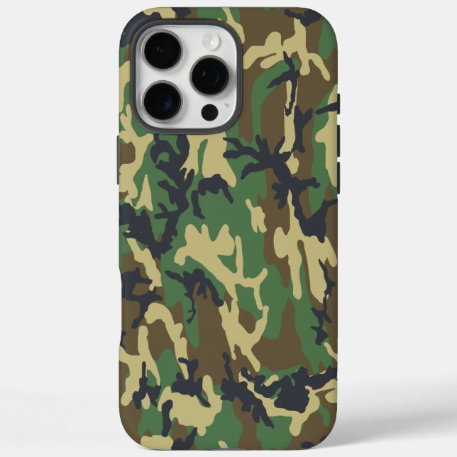 Camo Phone Case for Hunters, Veterans, Outdoorsmen (Back)