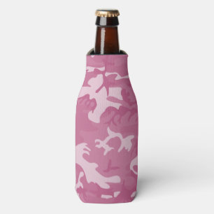 Camo Pink Bottle Cooler