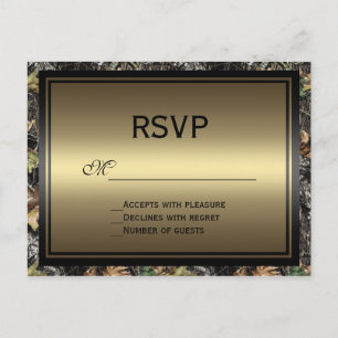 Camo RSVP Postcard