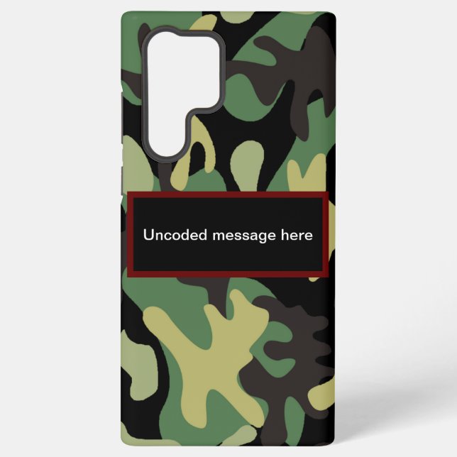 Camo Samsung Galaxy S22 Ultra Case (Back)