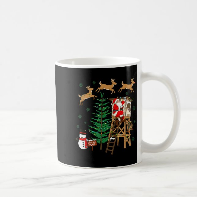 Camo Santa Christmas Deer Hunting Camouflage Hunte Coffee Mug (Right)