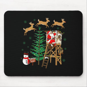 Camo Santa Christmas Deer Hunting Camouflage Hunte Mouse Pad