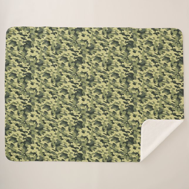 Camo Sherpa Blanket (Front (Horizontal))