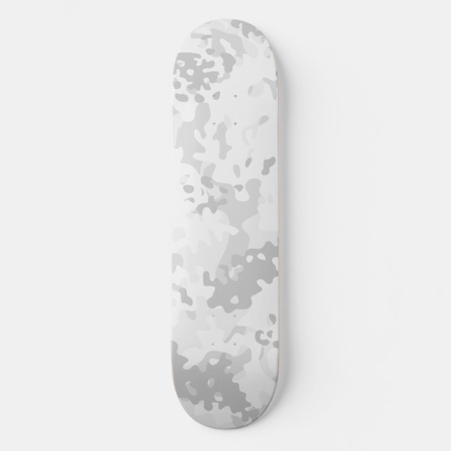 Camo Skateboard White Gray (Front)