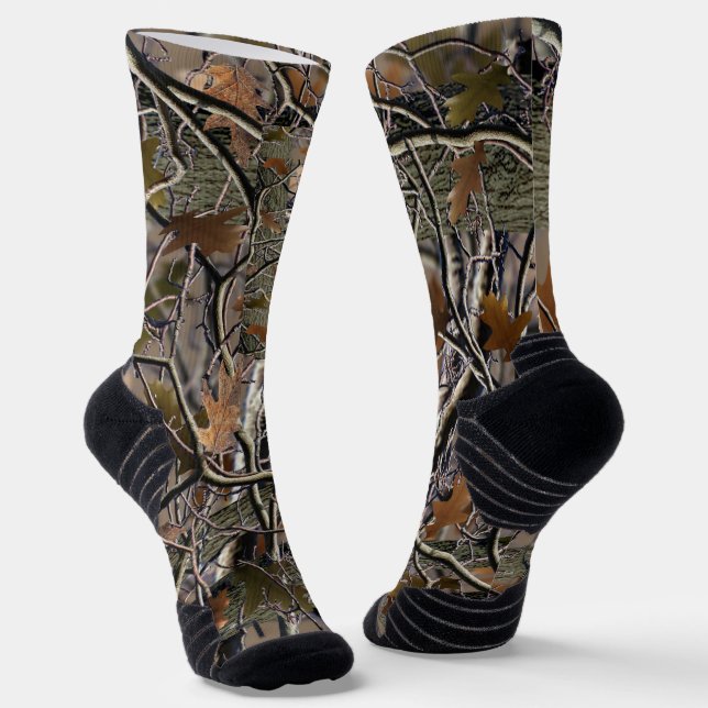 Camo Socks For Them! Great Gift and Trending! Camo (Angled)