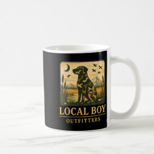 Camo Southern Local Boy Duck Hunting Black Lab Out Coffee Mug