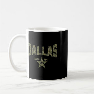 Camo Souvenir Usa Star Dallas Texas Coffee Mug