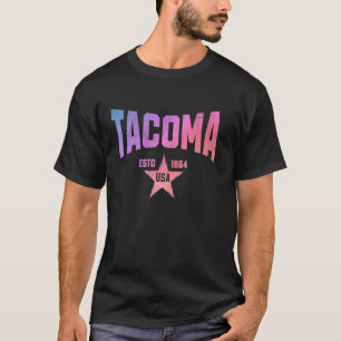 Camo Souvenir USA Star Tacoma Washington T-Shirt
