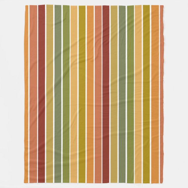 Camo Stripes  Fleece Blanket (Front)