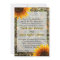 Camo & Sunflower Wedding Invitation