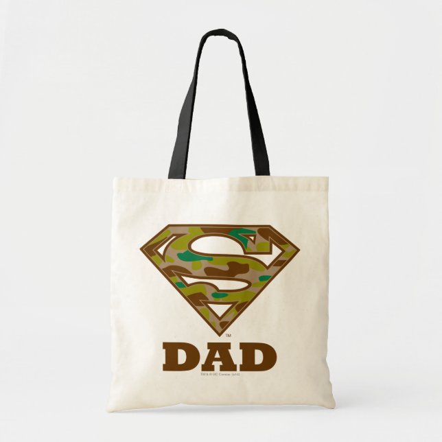 Camo Super Dad Tote Bag (Front)