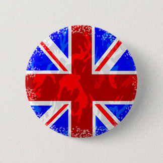 Camo Union Jack 6 Cm Round Badge