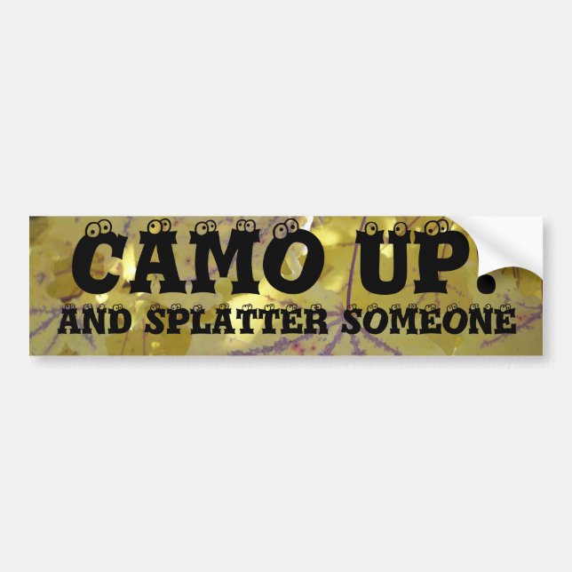 CAMO UP Paintball Bumper Sticker (Front)