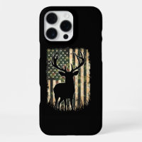 Camo US Flag Deer Hunting Camoflage Hunter