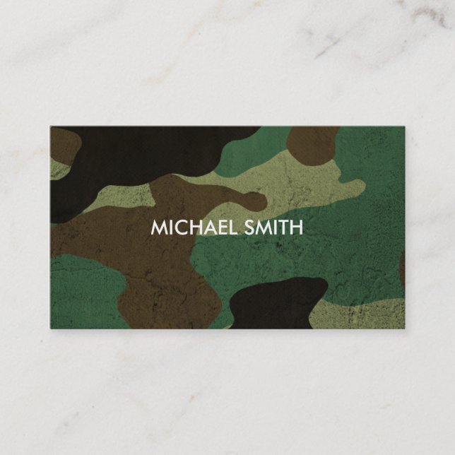 Camo Wall - Business Card (Front)