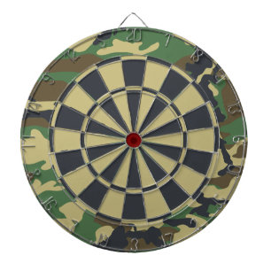 Camo Woodland Camouflage Dartboard
