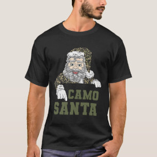 Camoflage Christmas Hunting Santa Camo Military Me T-Shirt