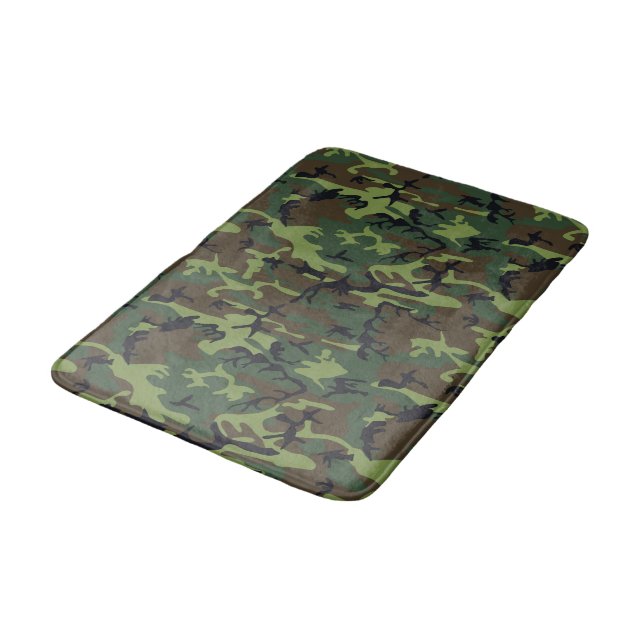 CAMOFLAGE HUNTING PATTERN BATH MAT (Angled)